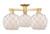 Innovations - 716-3F-BB-G121-8RW - Three Light Semi-Flush Mount - Arcadia - Brushed Brass
