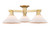 Innovations - 716-3F-BB-G131 - Three Light Semi-Flush Mount - Arcadia - Brushed Brass