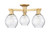 Innovations - 716-3F-BB-G362 - Three Light Semi-Flush Mount - Arcadia - Brushed Brass