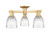 Innovations - 716-3F-BB-G442 - Three Light Semi-Flush Mount - Arcadia - Brushed Brass