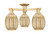 Innovations - 716-3F-BB-G459-6ME - Three Light Semi-Flush Mount - Arcadia - Brushed Brass