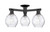Innovations - 716-3F-BK-G362 - Three Light Semi-Flush Mount - Arcadia - Matte Black