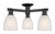 Innovations - 716-3F-BK-G441 - Three Light Semi-Flush Mount - Arcadia - Matte Black