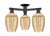 Innovations - 716-3F-BK-G457-6ME - Three Light Semi-Flush Mount - Arcadia - Matte Black