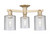 Innovations - 716-3F-CB-G112 - Three Light Semi-Flush Mount - Arcadia - Champagne Bronze