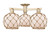 Innovations - 716-3F-CB-G121-8RB - Three Light Semi-Flush Mount - Arcadia - Champagne Bronze