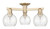 Innovations - 716-3F-CB-G124-6 - Three Light Semi-Flush Mount - Arcadia - Champagne Bronze