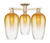 Innovations - 716-3F-CB-G484-7AM - Three Light Semi-Flush Mount - Arcadia - Champagne Bronze