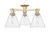 Innovations - 716-3F-CB-GBC-84 - Three Light Semi-Flush Mount - Arcadia - Champagne Bronze