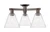 Innovations - 716-3F-OB-GBC-84 - Three Light Semi-Flush Mount - Arcadia - Oil Rubbed Bronze