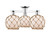 Innovations - 716-3F-PC-G121-8RB - Three Light Semi-Flush Mount - Arcadia - Polished Chrome