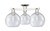 Innovations - 716-3F-PN-G124-8 - Three Light Semi-Flush Mount - Arcadia - Polished Nickel