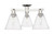 Innovations - 716-3F-PN-GBC-84 - Three Light Semi-Flush Mount - Arcadia - Polished Nickel