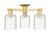 Innovations - 716-3F-SG-G1113 - Three Light Semi-Flush Mount - Arcadia - Satin Gold