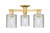 Innovations - 716-3F-SG-G112 - Three Light Semi-Flush Mount - Arcadia - Satin Gold