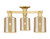 Innovations - 716-3F-SG-G116 - Three Light Semi-Flush Mount - Arcadia - Satin Gold