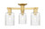 Innovations - 716-3F-SG-G342 - Three Light Semi-Flush Mount - Arcadia - Satin Gold