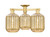 Innovations - 716-3F-SG-G460-7ME - Three Light Semi-Flush Mount - Arcadia - Satin Gold