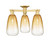 Innovations - 716-3F-SG-G480-6AM - Three Light Semi-Flush Mount - Arcadia - Satin Gold
