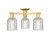 Innovations - 716-3F-SG-G559-5CL - Three Light Semi-Flush Mount - Arcadia - Satin Gold
