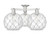 Innovations - 716-3F-SN-G122-10RW - Three Light Semi-Flush Mount - Arcadia - Brushed Satin Nickel