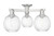 Innovations - 716-3F-SN-G458-7CL - Three Light Semi-Flush Mount - Arcadia - Brushed Satin Nickel