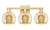 Innovations - 716-3W-SG-G128-8 - Three Light Bath Vanity - Arcadia - Satin Gold