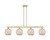 Innovations - 716-4I-AB-G121-8RB - Four Light Island Pendant - Arcadia - Antique Brass