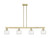 Innovations - 716-4I-AB-G124-6 - Four Light Island Pendant - Arcadia - Antique Brass