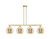 Innovations - 716-4I-AB-G128-10 - Four Light Island Pendant - Arcadia - Antique Brass