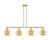 Innovations - 716-4I-AB-G128-8 - Four Light Island Pendant - Arcadia - Antique Brass