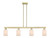 Innovations - 716-4I-AB-G341 - Four Light Island Pendant - Arcadia - Antique Brass
