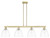 Innovations - 716-4I-AB-GBD-92 - Four Light Island Pendant - Arcadia - Antique Brass