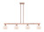 Innovations - 716-4I-AC-G91 - Four Light Island Pendant - Arcadia - Antique Copper