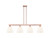 Innovations - 716-4I-AC-GBD-91 - Four Light Island Pendant - Arcadia - Antique Copper