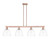 Innovations - 716-4I-AC-GBD-92 - Four Light Island Pendant - Arcadia - Antique Copper