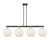 Innovations - 716-4I-BAB-G121-10RW - Four Light Island Pendant - Arcadia - Black Antique Brass