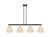 Innovations - 716-4I-BAB-NBD-9-NAT - Four Light Island Pendant - Arcadia - Black Antique Brass