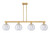 Innovations - 716-4I-BB-G124-8 - Four Light Island Pendant - Arcadia - Brushed Brass