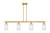 Innovations - 716-4I-BB-G802 - Four Light Island Pendant - Arcadia - Brushed Brass