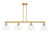 Innovations - 716-4I-BB-GBD-752 - Four Light Island Pendant - Arcadia - Brushed Brass