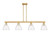 Innovations - 716-4I-BB-GBD-754 - Four Light Island Pendant - Arcadia - Brushed Brass