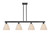 Innovations - 716-4I-BK-NBD-75-NAT - Four Light Island Pendant - Arcadia - Matte Black