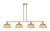 Innovations - 716-4I-CB-NBD2-9-NAT - Four Light Island Pendant - Arcadia - Champagne Bronze
