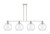 Innovations - 716-4I-PC-G122-10 - Four Light Island Pendant - Arcadia - Polished Chrome