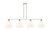 Innovations - 716-4I-PN-GBD-91 - Four Light Island Pendant - Arcadia - Polished Nickel