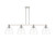 Innovations - 716-4I-PN-GBD-92 - Four Light Island Pendant - Arcadia - Polished Nickel