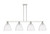Innovations - 716-4I-PN-GBD-94 - Four Light Island Pendant - Arcadia - Polished Nickel