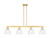 Innovations - 716-4I-SG-GBD-754 - Four Light Island Pendant - Arcadia - Satin Gold