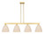 Innovations - 716-4I-SG-NBD-9-NAT - Four Light Island Pendant - Arcadia - Satin Gold